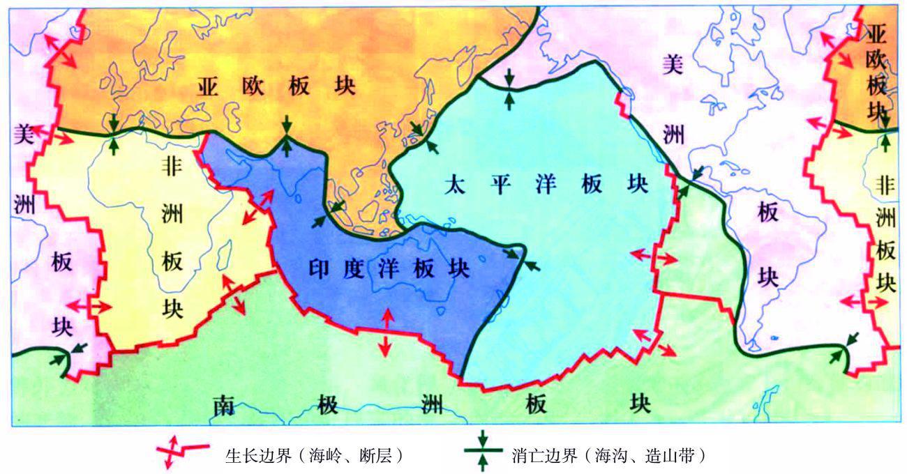 大陆漂移说的提出（1915年）-大陆本是一整块的