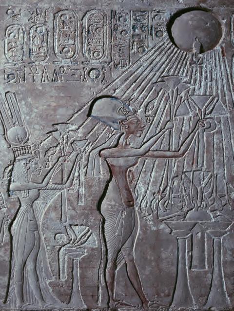 公元前1348年法老崇拜太阳神阿顿