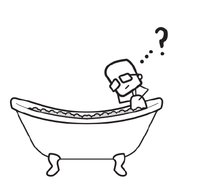 水流出浴缸时,是沿着两个方向吗?