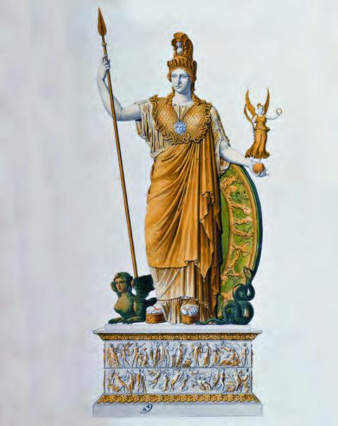 公元前438年雅典以巨大的雅典娜神像夸耀其地位