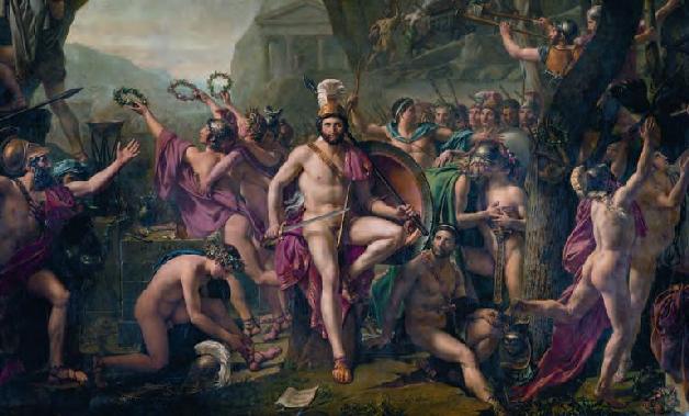 公元前480年9月17日列奥尼达和三百名斯巴达勇士